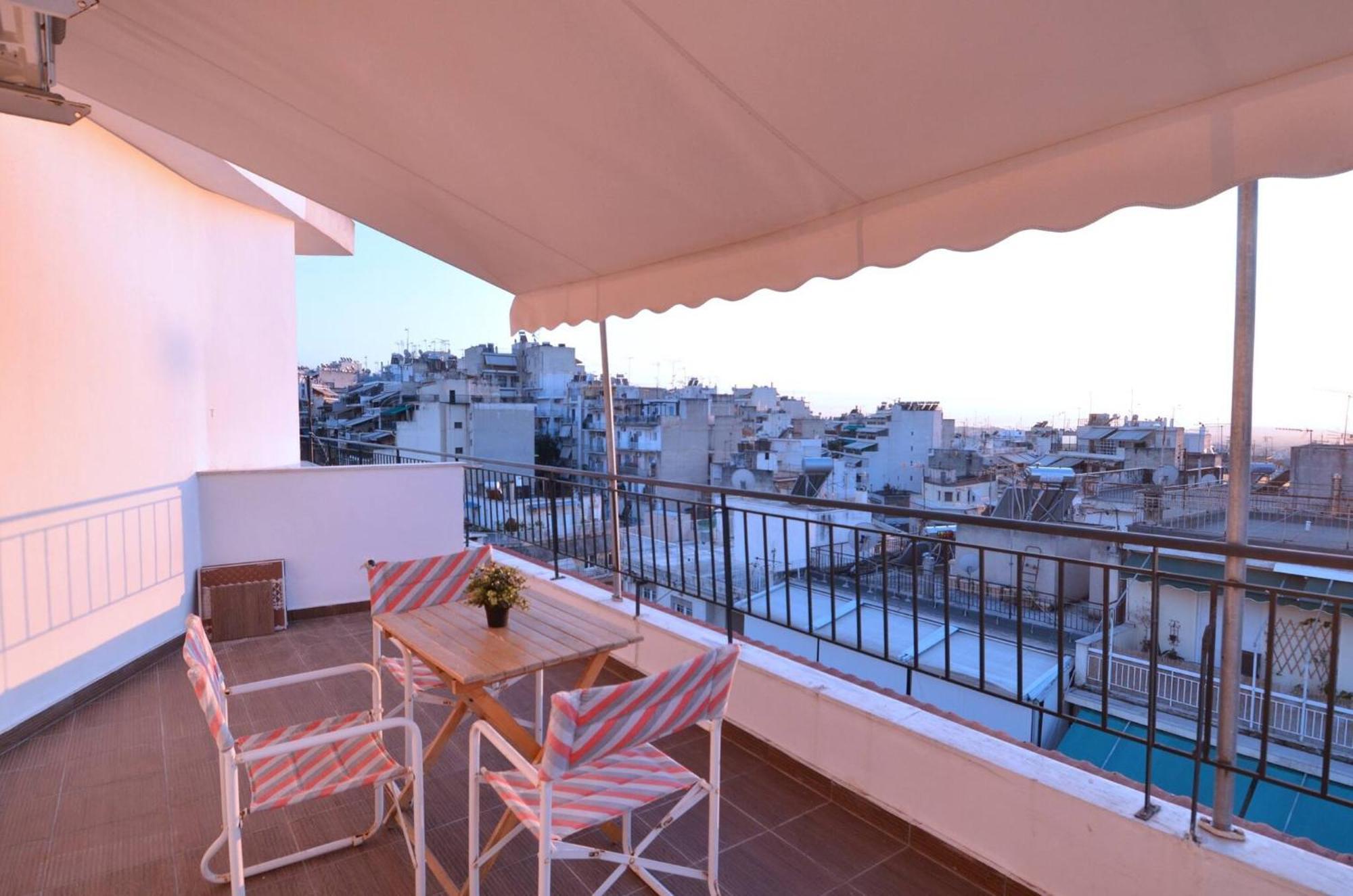 A Minimal Retire At Kypseli With An Amazing View Apartment *